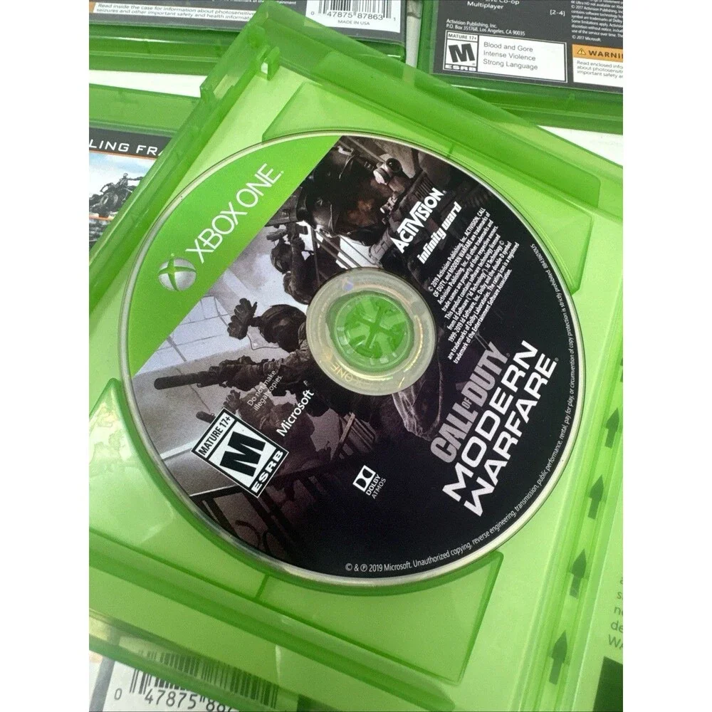 Lot of 10 XBox One Games - Fallout New Vegas Halo 5 Dark Souls 3 Farcry Primal